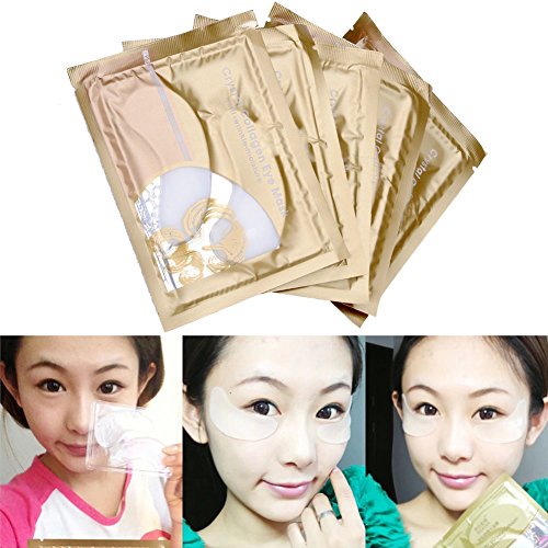 CCbeauty Collagen Crystal Eye Mask Eyelid Care Patch Pad Moisture Anti-Wrinkle Circles, 10pc
