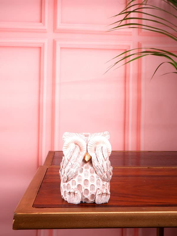 Image of THE WHITE INK DECOR Premium owl Figurine Set of Three