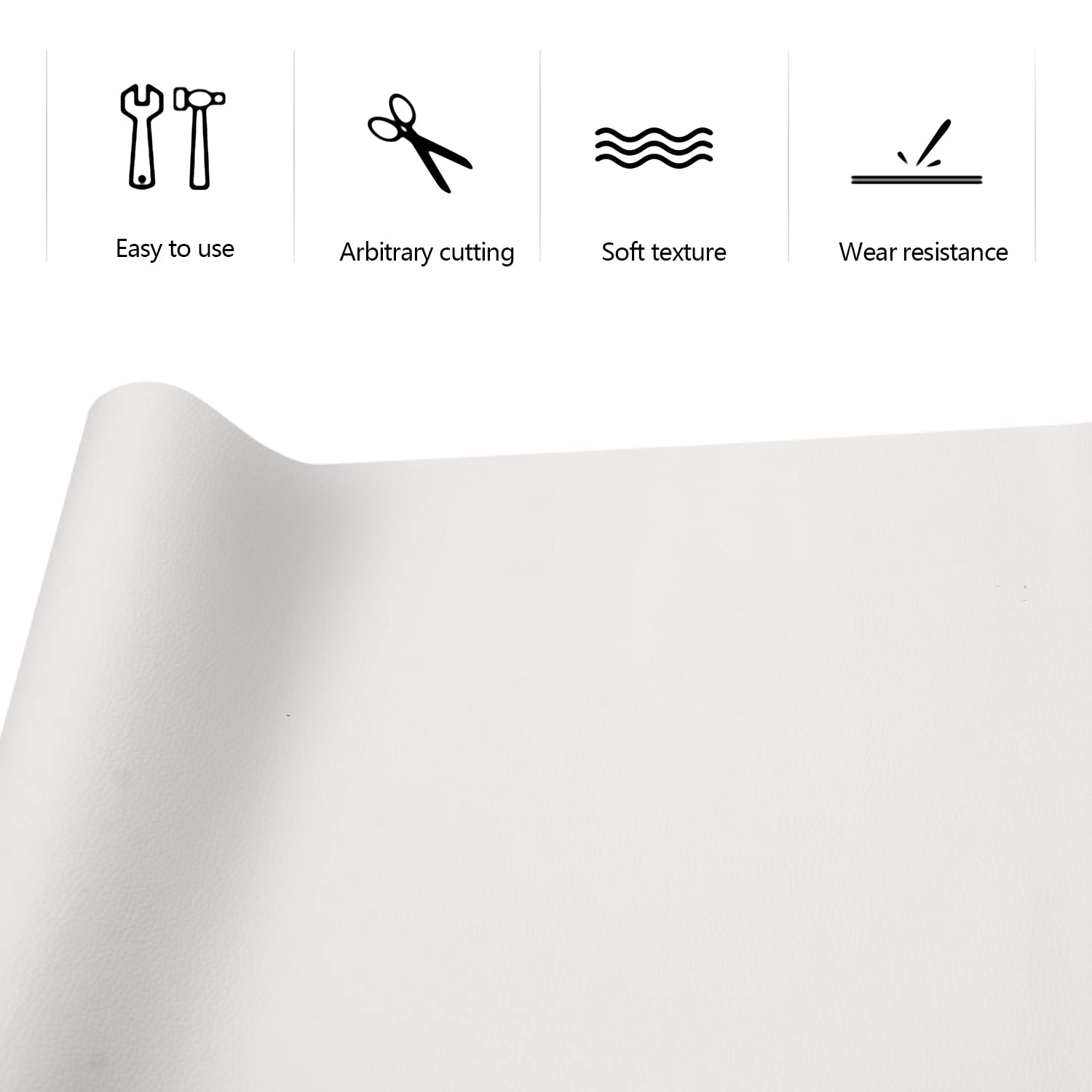 Pelle Adesiva Per Riparazioni Fai Da Te - 120x30 Cm Nero, Ecopelle Per Divani, Sedili Auto E Borse - Foto 10