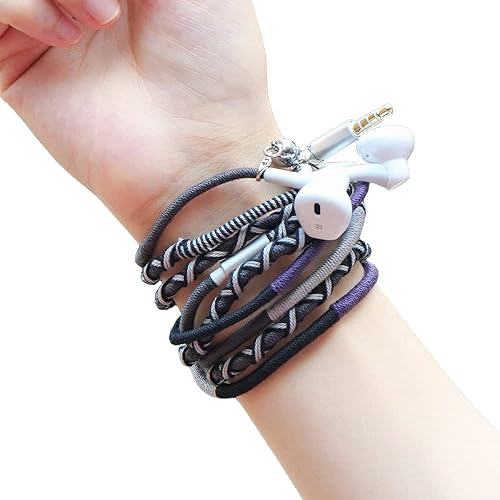 Miniatura 1 de URIZONS Auriculares intraurales de 0.138 in con micrófono, cable sin enredos, pulsera de graves de sonido pesado, auriculares estéreo compatibles