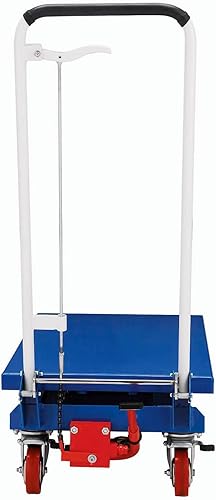 Miniatura 8 de Global Industrial Mesa elevadora de tijera móvil con mango plegable, plataforma de 27 x 17, capacidad de 330 libras