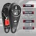 Key Fob Keyless Entry Remote Shell Case & Pad fits Subaru 2006-2007 B9 Tribeca / 2009-2010 Forester / 2007-2009 Impreza / 2005-2007 Legacy / 2006-2007 Outback