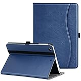 Ztotop iPad Mini 1/2/3 Case, Premium Leather Folio Stand Protective Case Smart Cover with Multi-Angle Viewing, Pocket, Functional Elastic Strap for iPad Mini 3/Mini 2/Mini 1 - Navy Blue