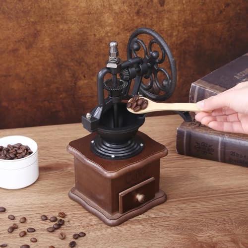 Molinillo de café de mano retro para evitar el sabor quemado del grano 7