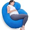 1 MIDDLE ONE Pregnancy Pillow, C Shaped Full Body Pillow for Maternity Support, Pregnant Women Sleeping Pillow with…