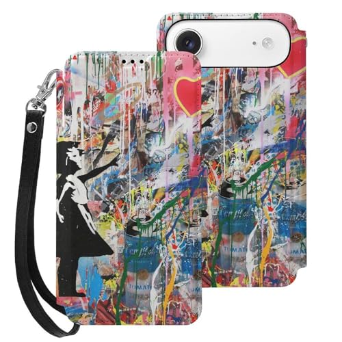 iPhone17AirpP[X 蒠^ Banksy oNV[ ̎q ԂD ACtH17AirpP[X 蒠^ z^ X}zP[X PUU[ J[h[ X^h@\ Xgbvt Sʕی gуJo[