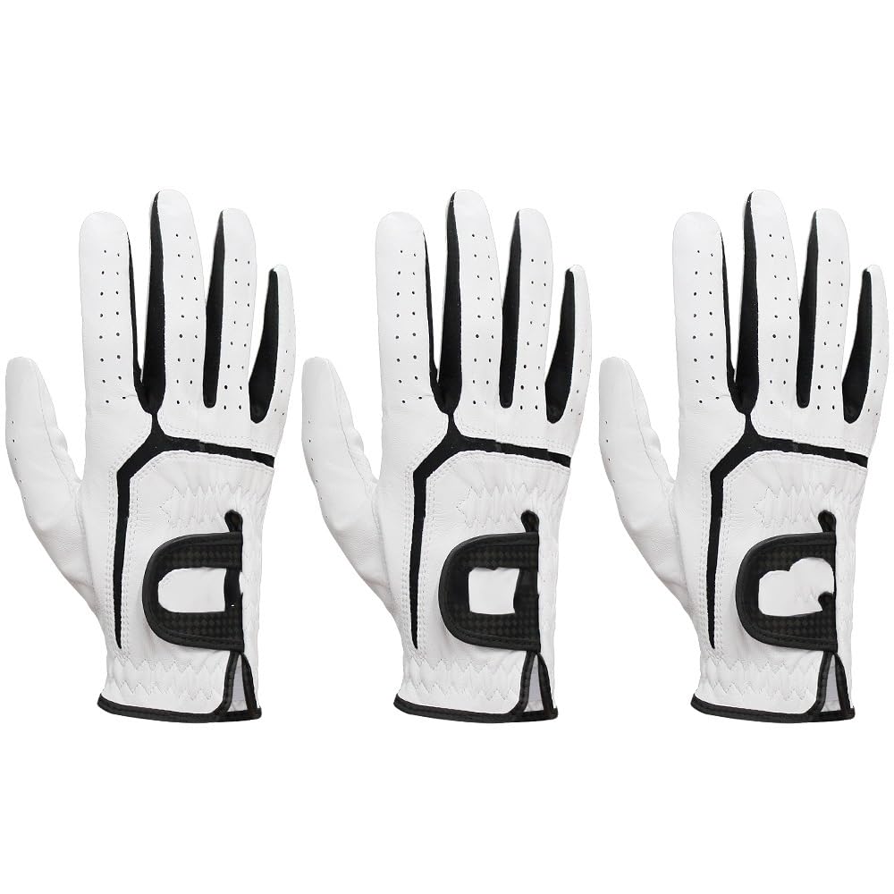 Guanti Golf 3 pezzi Guanti da golf uomo morbidi e comodi antiscivolo for for mano sinistra/destra
