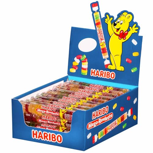 Haribo Mega de Roulette Fruit Roues en caoutchouc de sauna (40 x 45 g)