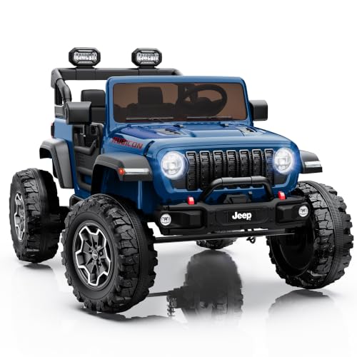 First Ride On Licensed Jeep Wrangler Rubicon 24V Kids Ride...