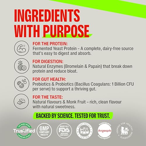 Image of Superyou Pro Fermented Yeast Protein Isolate 500g | 24g Protein| Vanilla | Higher Absorption than Plant Protein | Superior Muscle Recovery | Gut Friendly | Vegan Protein | PDCAAS of 1