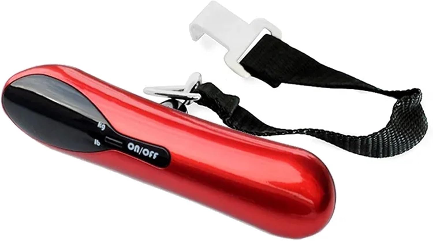 Digital Kitchen Scale Portable 50kg/110lb Electronic hand held luggage scale Hanging Scales(Silver)