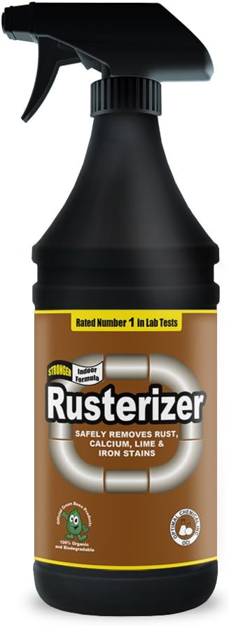 Rusterizer - Best 32-ounce Instant Rust, Calcium and Lime Remover Spray