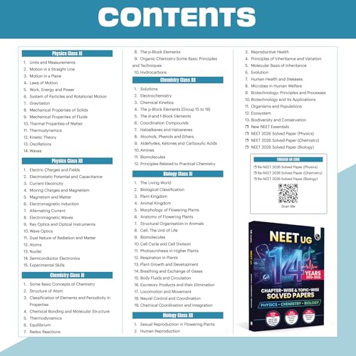 Image of PW NEET 14 Years PYQs (2026-2013) Chapterwise & Topicwise Solved Papers | Additional PYQs of Re-NEET of 2026 & 2024, 2023 Manipur & More | Past Year Questions with Detailed Solutions