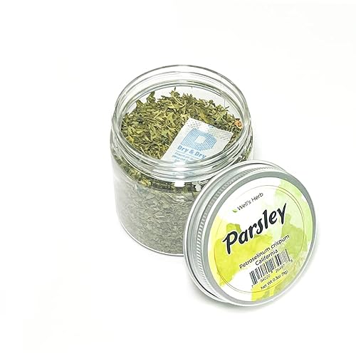 Miniatura 25 de Well's Perejil seco de hierbas 0.3 onzas 100% natural Para infusión de aceite de hierbas para cabello y piel, proyectos de bricolaje