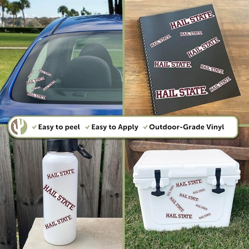 Autocollant bouteille d'eau résistant vinyle Bulldogs MSU T3