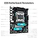 SHANGZHAOYUAN X99 B9 Motherboard LGA 2011-3 for Intel Xeon E5 V3/V4 Core i7 Series Processors (DDR4 Max 128GB, PCIe 3.0, NVME/NGFF M.2, Gigabit LAN, SATA 3.0, USB 3.0) PC Server Motherboard M-ATX