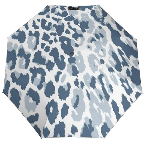 Parapluie labyrinthe compact bleu et blanc coupe-vent léger pour homme femme