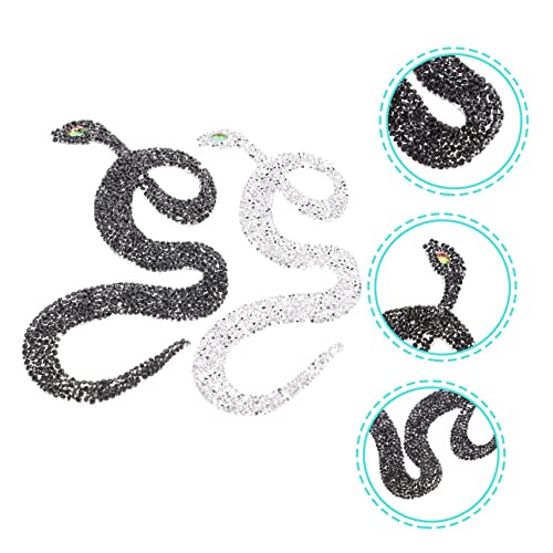 Patchs de réparation de vêtements brodés serpent pour customisation textile