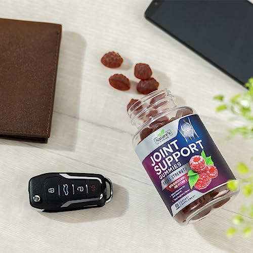 Joint Support Gummies Extra Strength Glucosamine Gummy With Vitamin E - Naturally Assists Cartilage & Flexibility - Best Support Chew For Men And Women - 60 Gummies #TOP4