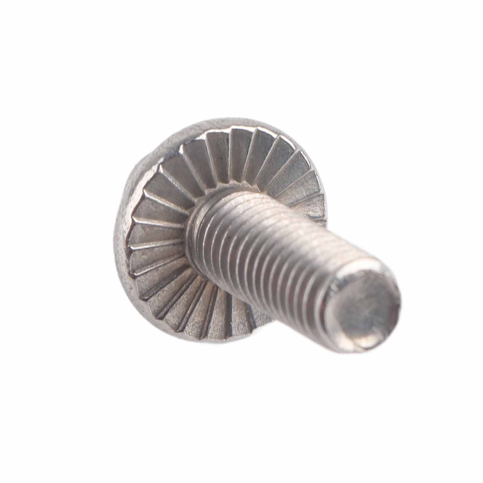 Vite flangiata, 10 pezzi M6 Acciaio inossidabile SS304 Viti a flangia esagonale Viti a testa cilindrica Bullone di fissaggio(#5 Vite flangiata, 10 pezzi M6 Acciaio inossidabile SS304 Viti a flangia esagonale Viti a testa cilindrica Bullone di fissaggio(#5