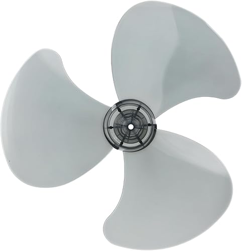 DOITOOL Juego de aspas de ventilador de plástico universal de 3 hojas, cuchillas de ventilador de repuesto de 16 pulgadas con cubierta de tuerca,