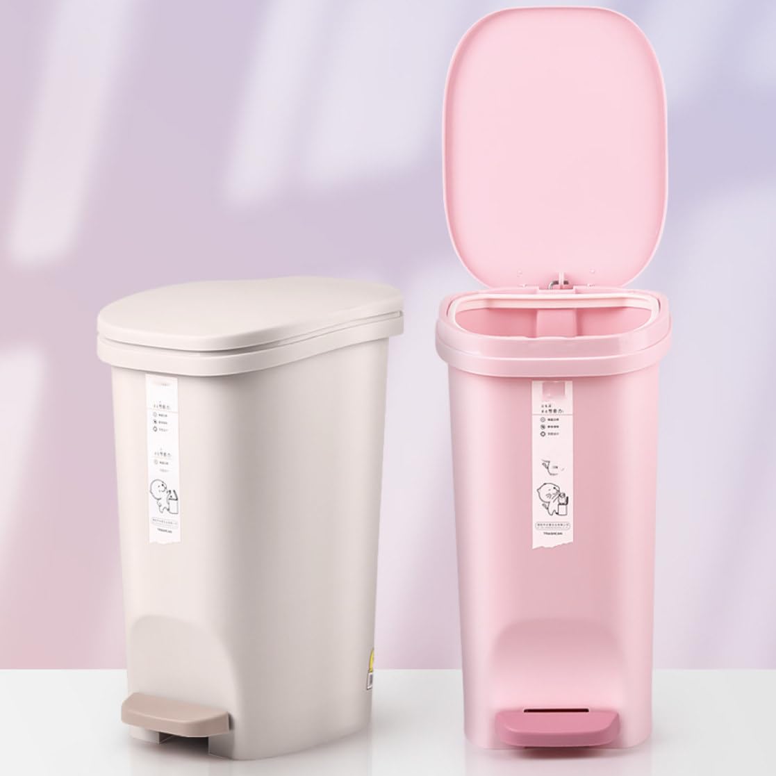 Amazon｜DB3NK ゴミ箱 ごみ箱 ピンク ふた付き 13L スリム ペダル式 