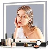 Colorsmoon Vanity Mirror with Lights, Smart Touch Control Large LED Light up Mirror with 3 Color temperatures and 10 Levels of Brightness for Dressing Room & Bedroom