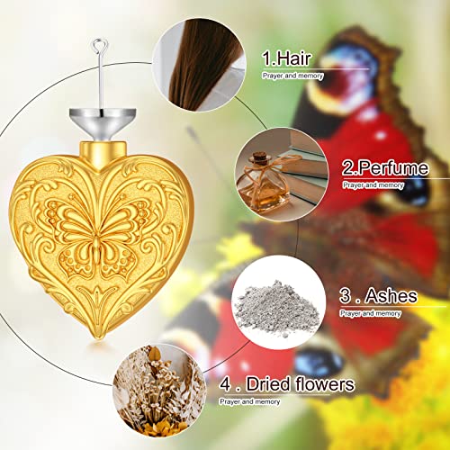 SOULMEET Gold Filled Dream Butterfly Cremation Jewelry for Ashes Heart Butterfly Urn Necklace that Holds Human Dog Cat Ashes - Image 4