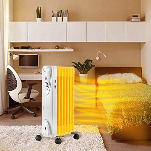 image for R.W.FLAME Space Heater Oil Filled Radiator Heater, 3 Heat Settings, Th