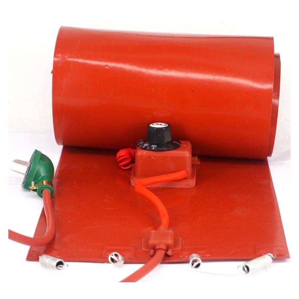 110V 250x1740x1.6mm 3000W Silicon Band Fit 200 L(55 Gallon) Drum Heater Blanket Oil Biodiesel Barrel