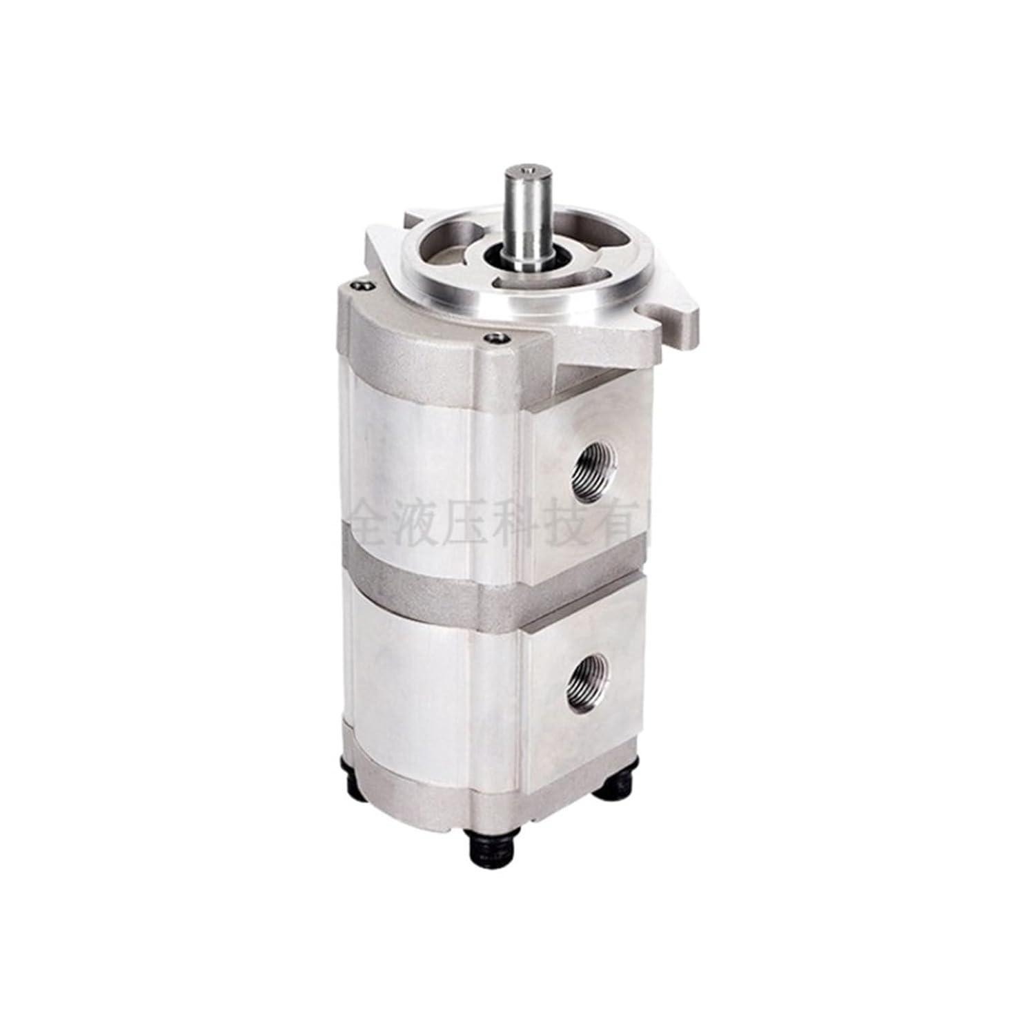 Hydraulic Duplex Gear Pump HGP-33A, 6-30ml/r Straight 15.875mm Keyed Shaft, 1.03 CID Aluminum Hydraulic Oil Gear Pump(HGP-33A-F6-8R)