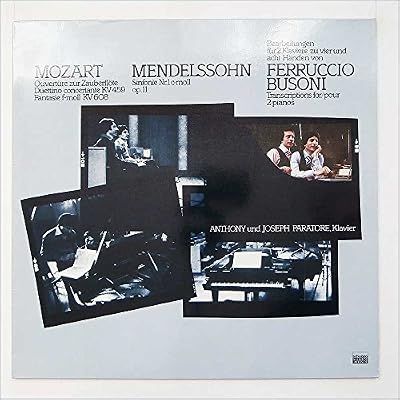 Mozart, Mendelssohn, Ferruccio Busoni