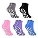Merclix 5 Paia Calzini Antiscivolo Donna, Calze Antiscivolo Donna, per Sport, Pilates, Danza, Ginnastica, Balletto