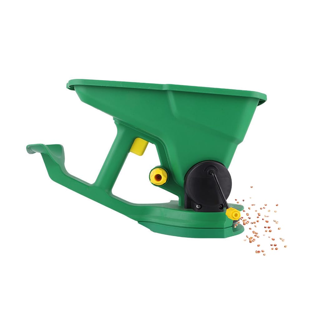 Labymos 1.5L Handheld Seed Sp Manual Small Seeder Field Fertilization Machine Multi-Purpose Lawn Grass Seed Sp for Gardens Nurseries Lawns Small Farms Gear Adjustable Portable Sp