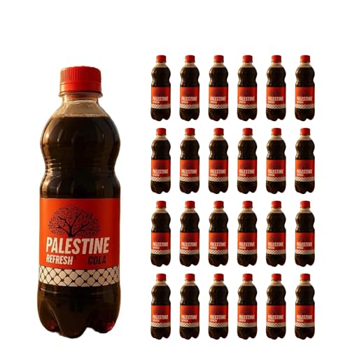 Palestine Refresh Cola – Botellas de 0,5 l – Nueva Cola con sabor único – 24 unidades