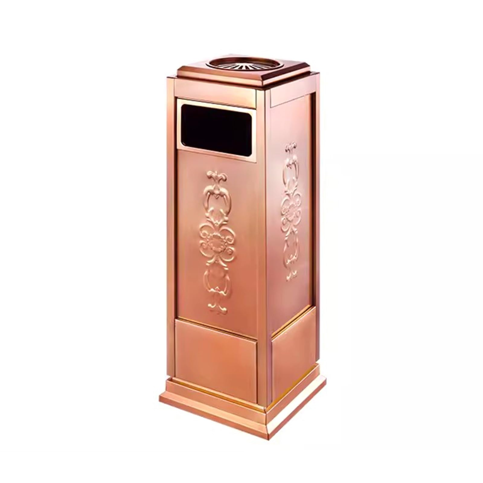 DFEDHF Garbage Cans Shopping Mall Metal Trash Can Ashtray Ash Bucket Stainless Steel Storage Bucket Smoke Extinguisher Bucket Outside Trash Bin