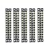 Summer-Home 5Pcs 15A 600V 12 Position Covered Dual Row Screw Terminal Barrier Strip Block Connector Bar
