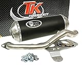 Número de pieza: MS M4T040-N Tubo de escape Turbo Kit GMax 4T para Yamaha Cygnus X, Flame X
