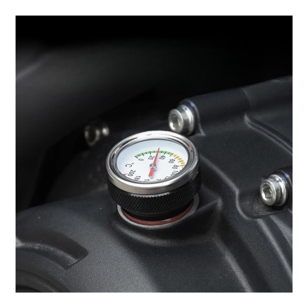 Accesorios Para Motocicletas Termómetro Para Medidor De Temperatura De Aceite Modificado Varilla De Nivel De Aceite De Motor Para MBP Para C1002V Del Generador Varilla(Black)