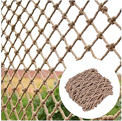 Filet en corde de chanvre naturel 12 mm, treillis de qualité supérieure