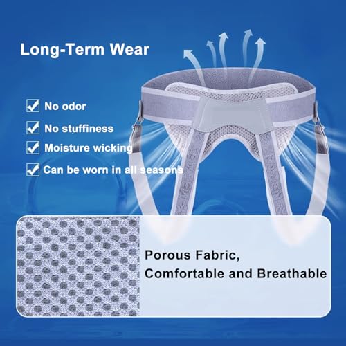 Faja para Hernia Masculina con Almohadillas y Correas Ajustables miniatura 2