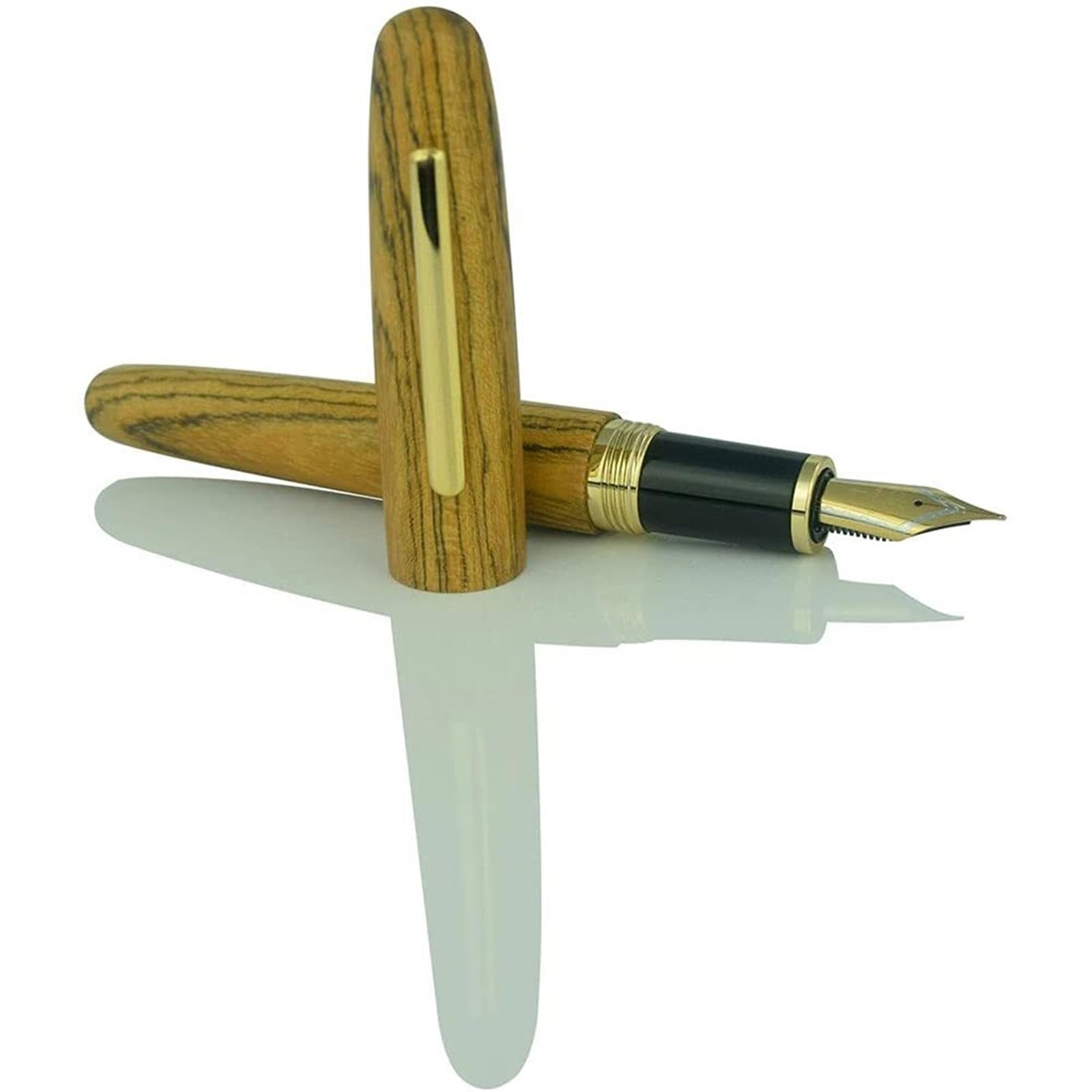 Penna in legno dal design classico con convertitore liscio penne