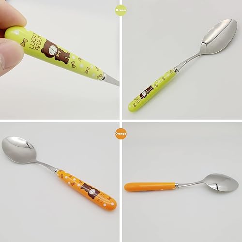 Miniatura 4 de Verdental Juego de cubiertos de acero inoxidable con mango de cerámica con funda, estuche de regalo (juego de 4)