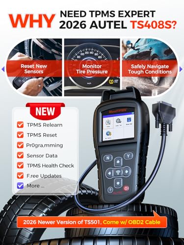 Herramienta de diagnóstico de neumáticos Autel MaxiTPMS TS408 para coche 2