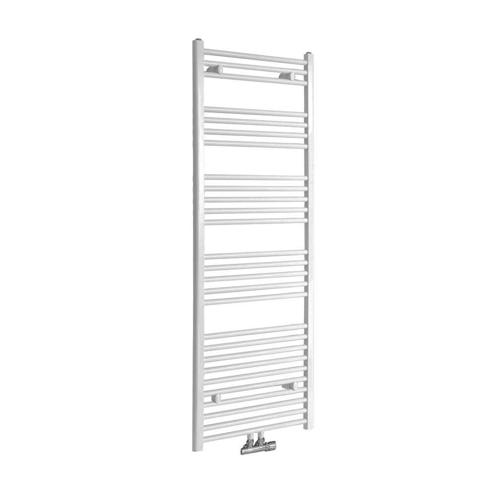 Milano White Neva Middle Connection Heated Towel Rail - 1600Mm X 500Mm