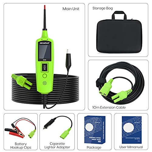 PLAYOCCAR Automotive Circuit Tester Probe Kit, 12V 24V Car Electrical Power System Diagnostic Tool with Built-in Flashlight for Testing AC/DC Voltage, Resistance & Diode - Image 7
