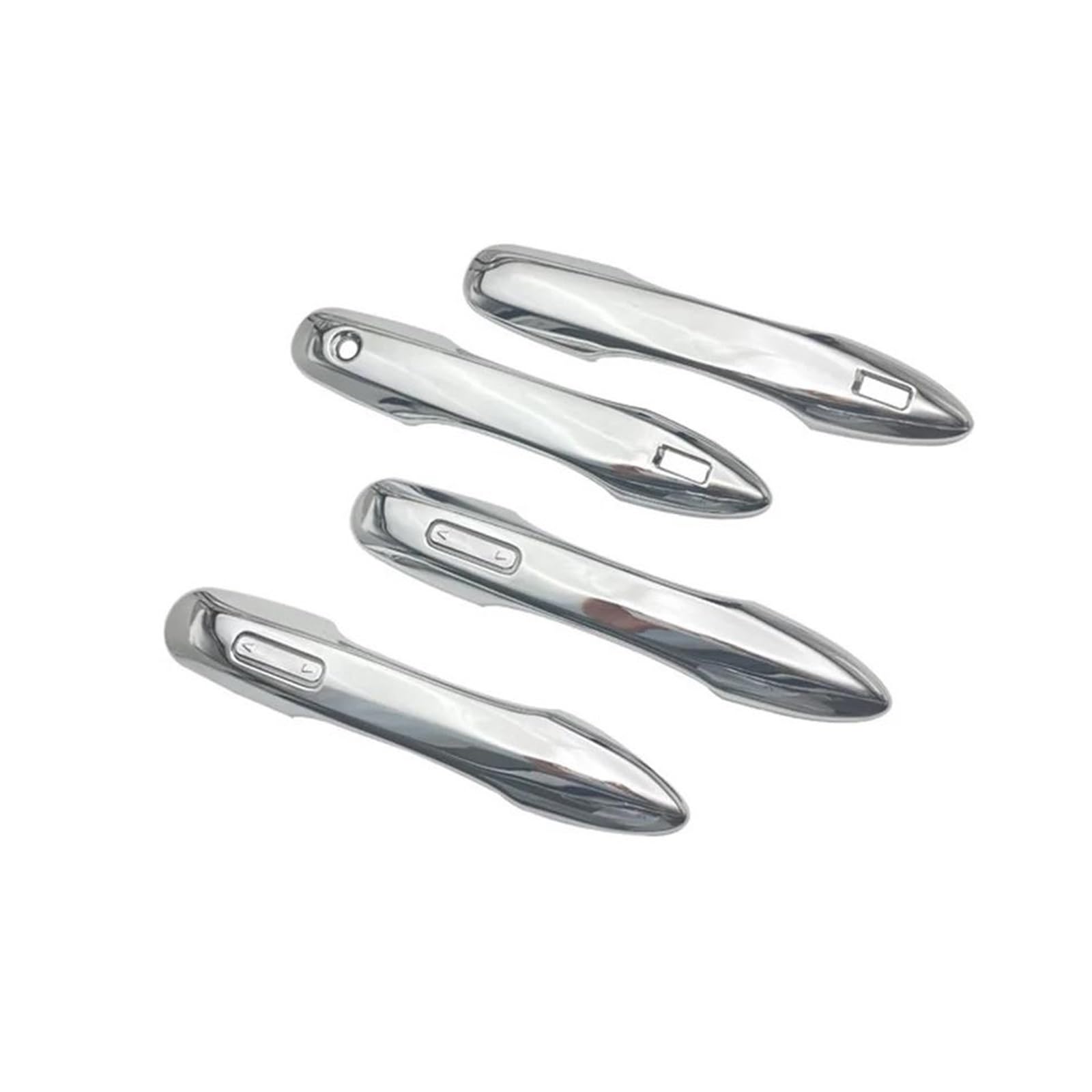 FIXCOR for Toyota for Alphard for Vellfire 40 Series 2023 2024 Car Styling Chrome Exterior Door Handle Cover Door Handle Bowl Trim(Silver Door Handle)
