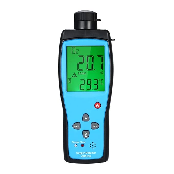 Cheffort Oxygen Gas Meter, Digital Portable Automotive O2 Gas Tester