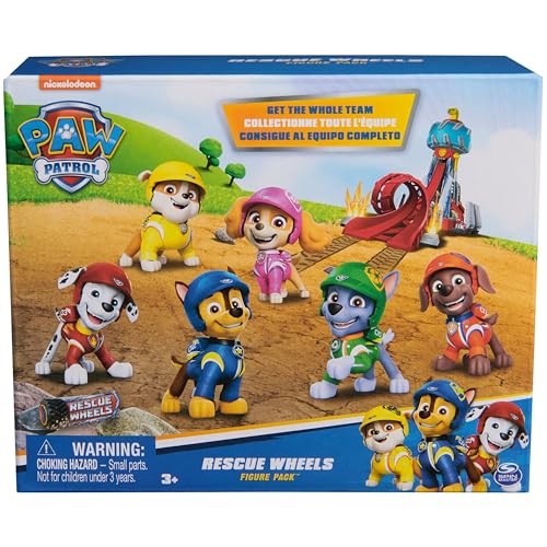 PAW Patrol: Rescue Wheels, Toy Figures Gift Pack, with 7 Collectible Action Figures, Kids Toys for Boys and Girls Ages 3 and up - Image 3