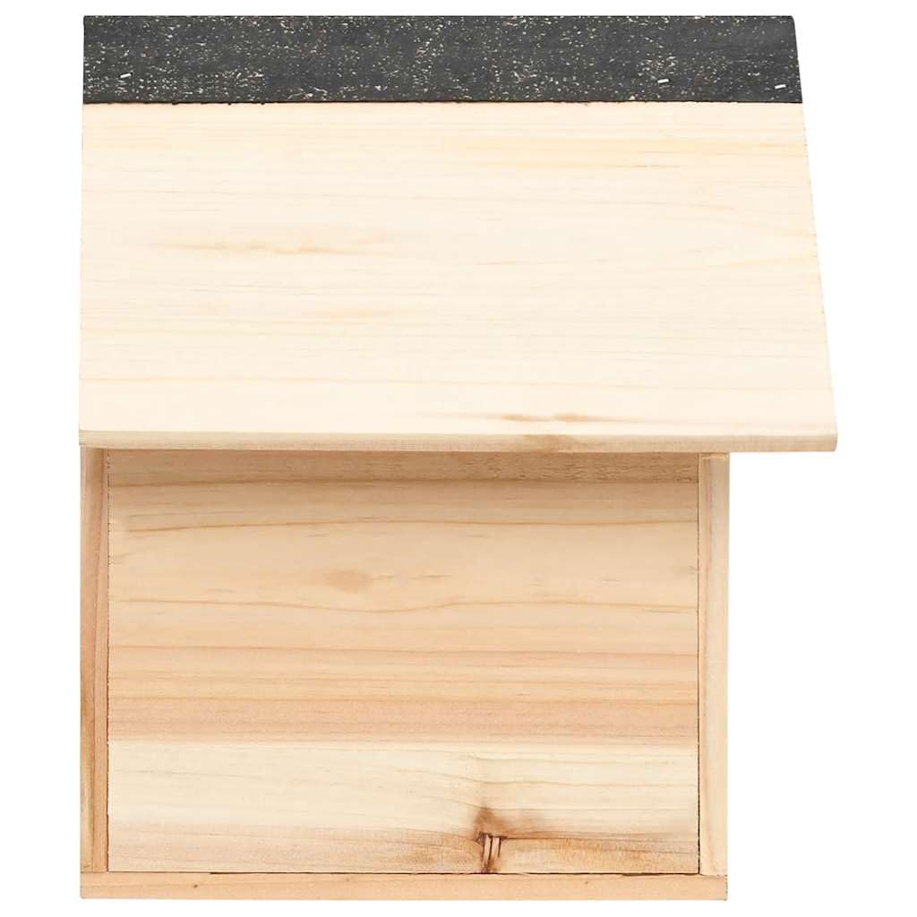 Domek dla wiewiórek, drewno lite 26 x 25 x 29 cm, z dachem i trzema otworami wejściowymi do bezpiecznego użytku na zewnątrz, idealny dla gryzoni, małych zwierząt, do użytku na zewnątrz i